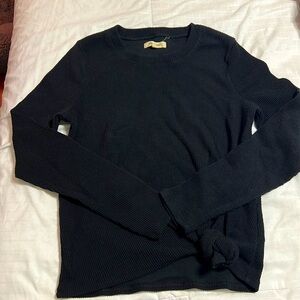 Madewell ribbed long sleeve top / light sweater size S